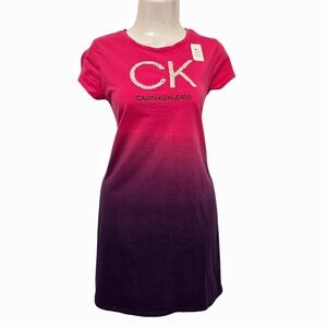NWOT Calvin Klein - Reversible Sequins T-Shirt Dress